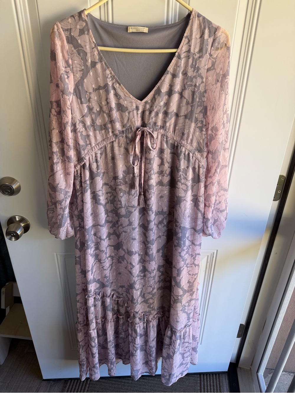 Lovestitch Floral Print Boho Maxi Dress size Small